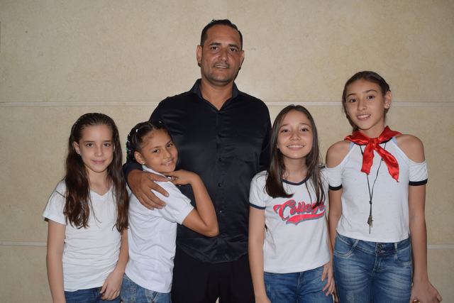 Luna María Ochoa Pedrosa, Valeri Castellanos Gómez, Robinson Castellanos Sánchez, Isabela Forero y Gabriela Salazar.